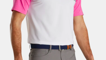COLOUR BLOCK LISLE KNIT COLLAR
